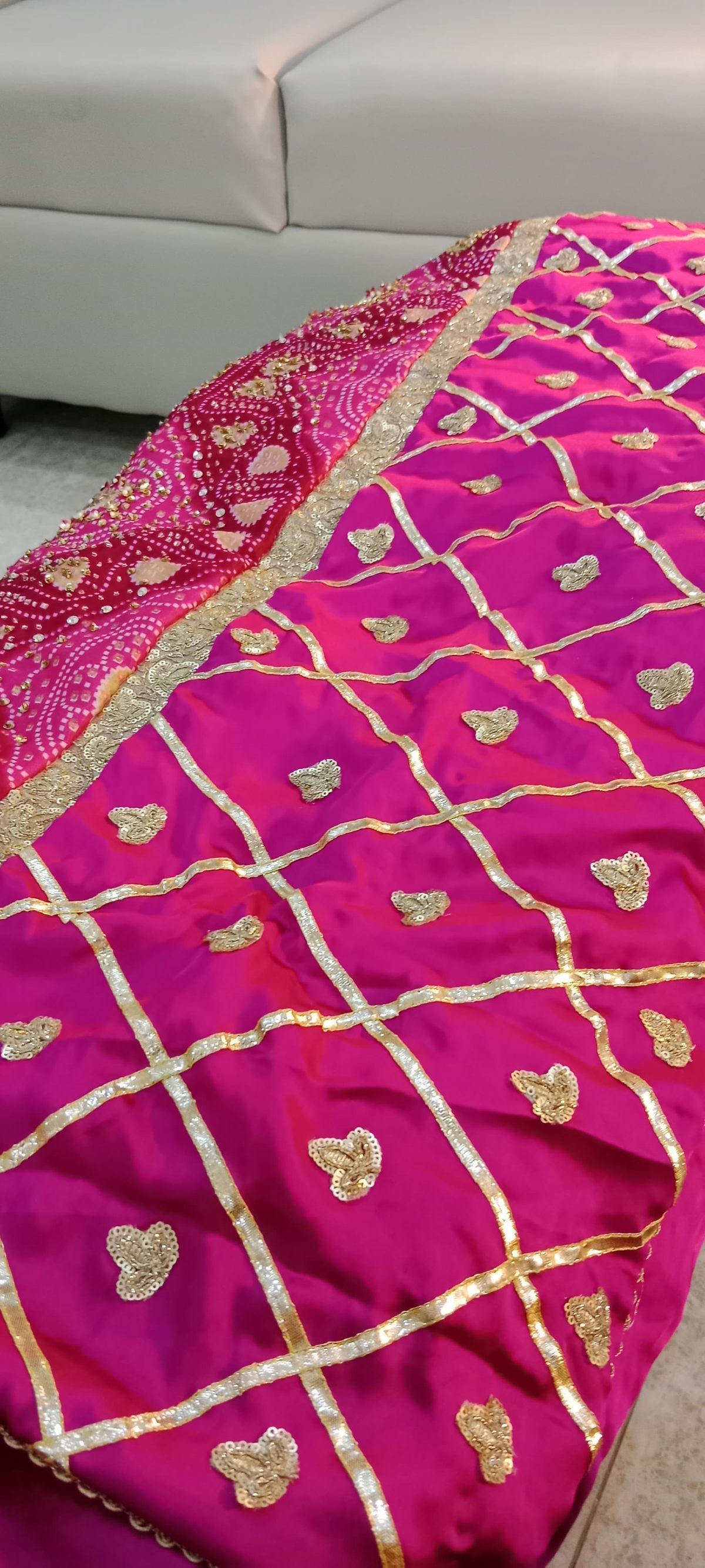 Rani zari double sided shawl