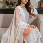 Cream-colored fabric net