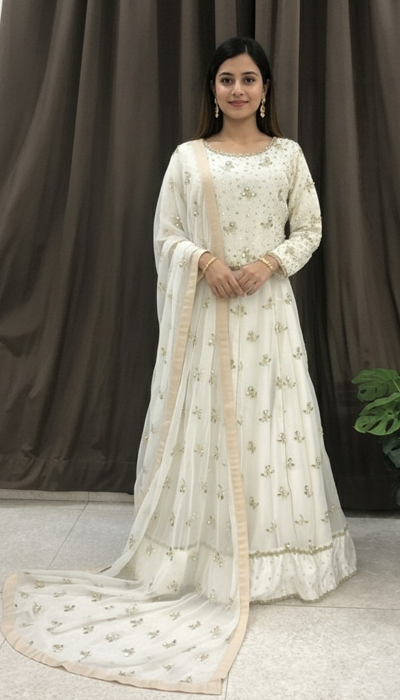 Chiffon Satin Short Choli Lehenga Aylin