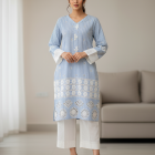 Chikankari-inspired cutwork