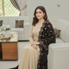 Chocolate brown velvet shawl