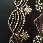 Chocolate brown velvet shawl