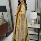 Cream organza lehenga mahoroba