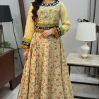 Cream organza lehenga mahoroba
