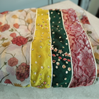 Raw silk jamawar and printed zari organza miray