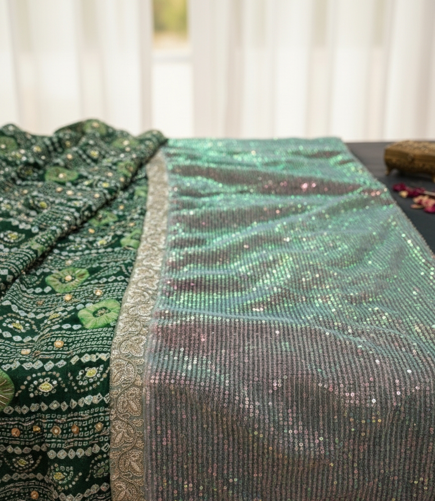 Noor E Zari Double Sided Shawl