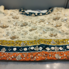 Cream organza lehenga mahoroba