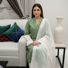 Leopard Print 2 PC's C Ord with embroiderey dupatta