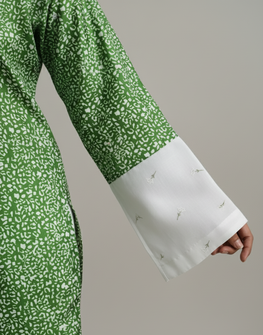 Leopard Print 2 PC's C Ord with embroiderey dupatta