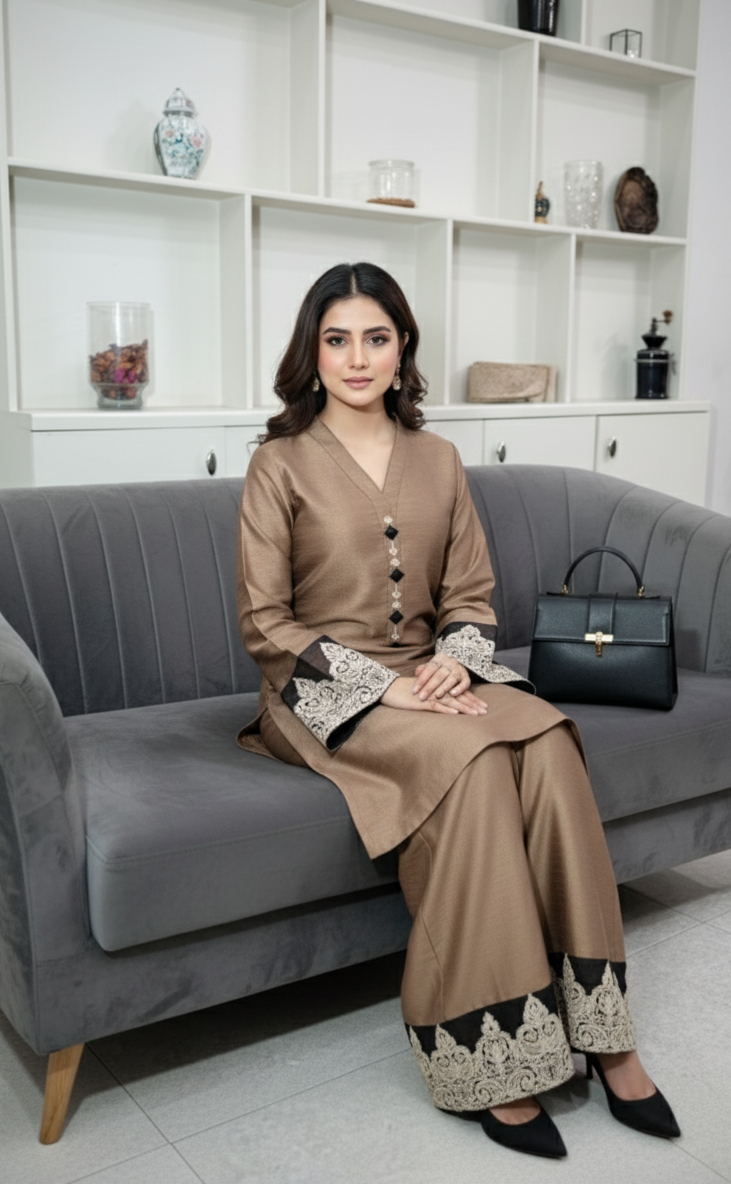 The Mocha - PK Raw Silk