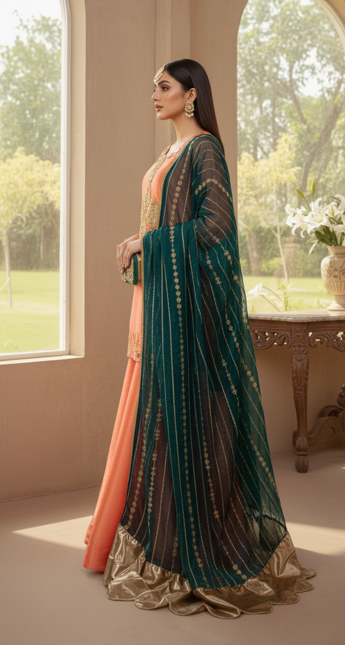 Amber Aura Sharara Set